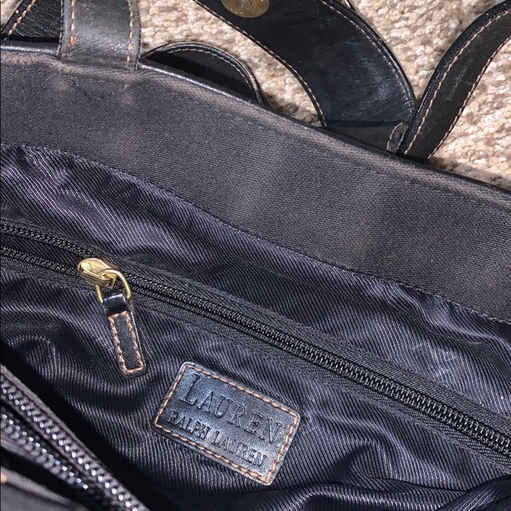 Vintage "Lauren Ralph Lauren" shoulder bag w/flap